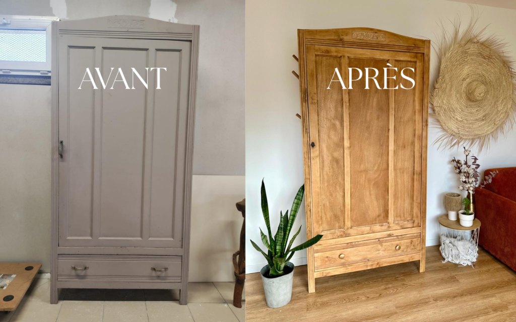 Avant après armoire ROMY